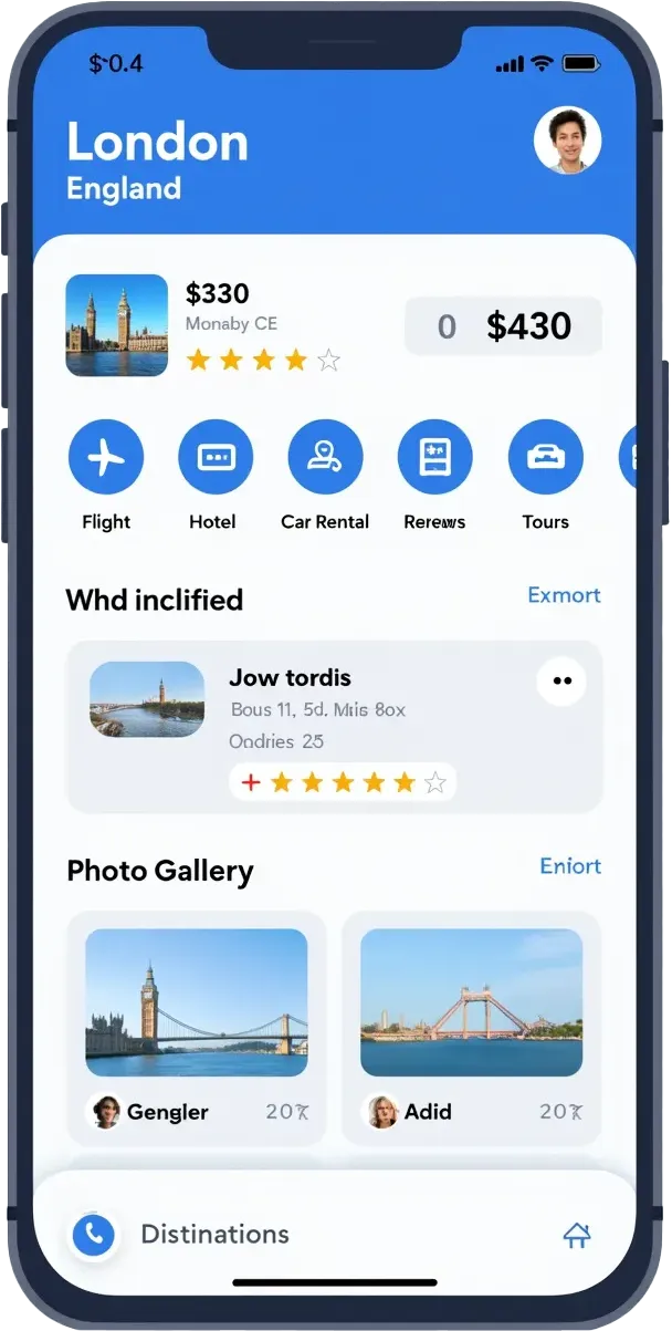 Responsive Webdesign: Ansicht auf einem Smartphone